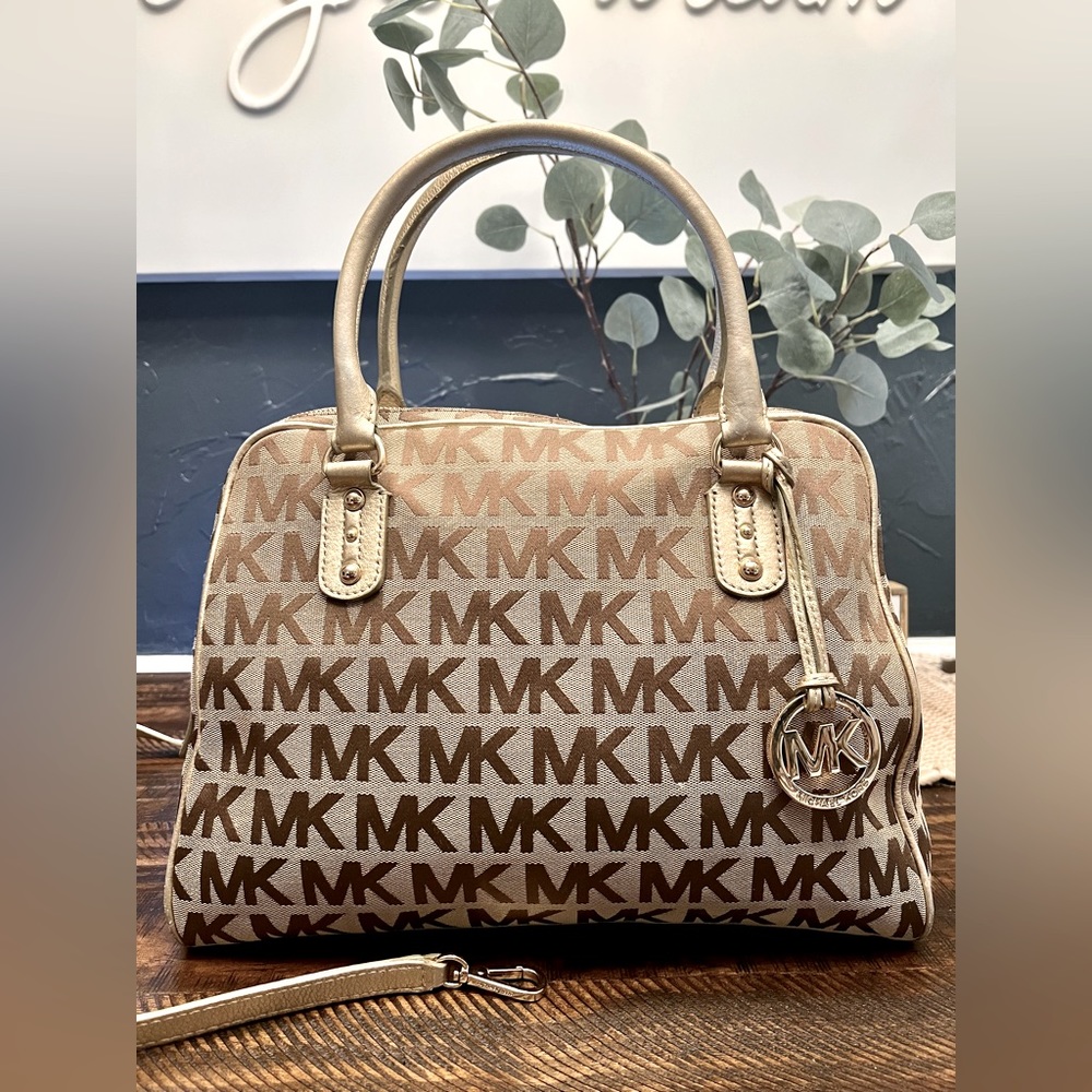 MICHAEL Michael Kors Jacquard Signature Large Satchel
